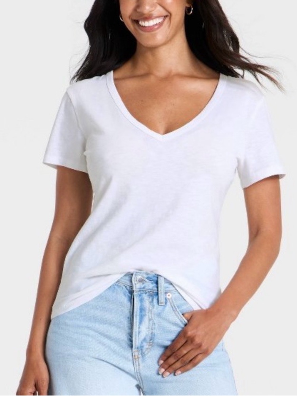 Classic V-Neck T-Shirt - Yellow